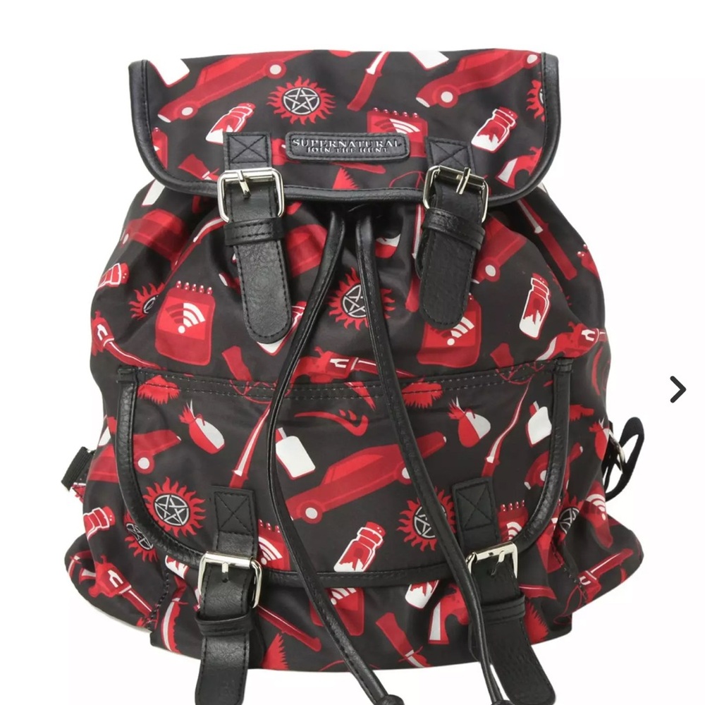 SUPERNATURAL Black and Red Backpack